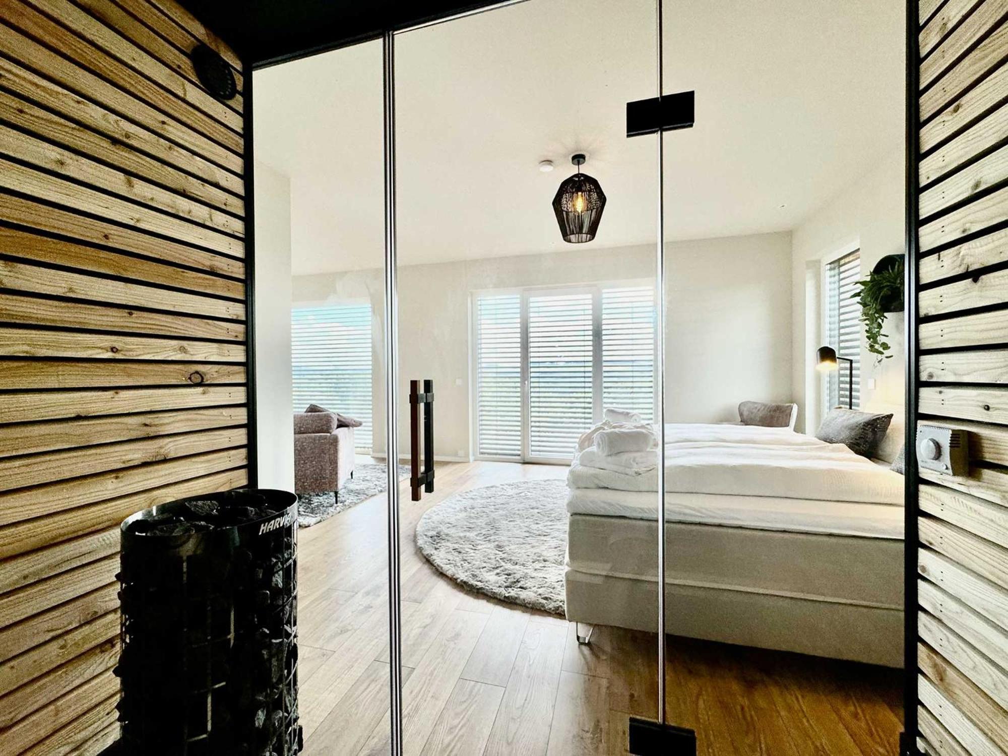 Luxapart Eifel Mit Privater Sauna Harscheid الغرفة الصورة